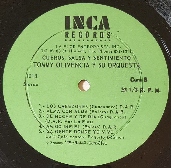 Album herunterladen Tommy Olivencia Y Su Orquesta, El Rolo Gonzalez, Paquito Guzman - CuerosSalsa y Sentimiento