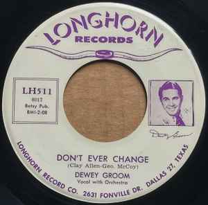 Dewey Groom - Don't Ever Change / Still album cover