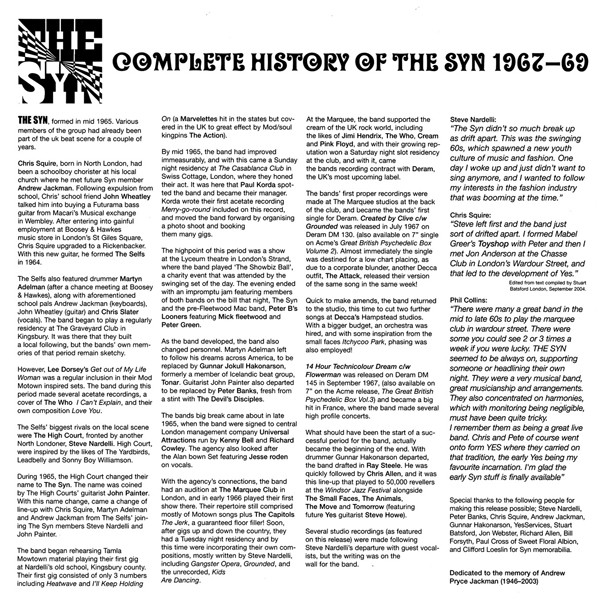 télécharger l'album The Syn - Original Syn The Complete History Of The Syn 1965 69