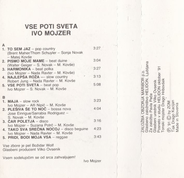 last ned album Ivo Mojzer - Vse Poti Sveta