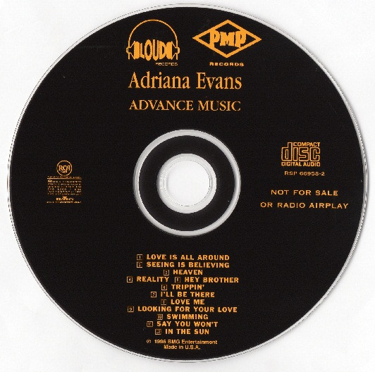 Adriana Evans – Adriana Evans (1997, Vinyl) - Discogs