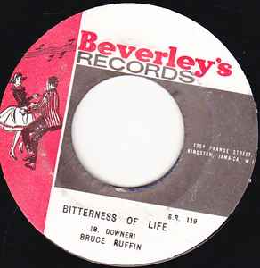 Bruce Ruffin - Bitterness Of Life album cover