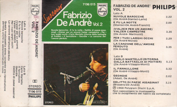 descargar álbum Fabrizio De André - Vol2