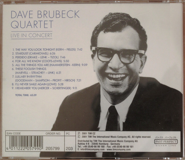 télécharger l'album Dave Brubeck Quartet - Live In Concert