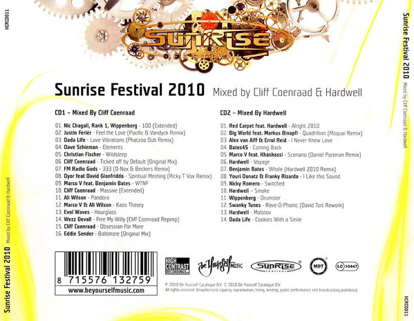 Album herunterladen Cliff Coenraad & Hardwell - Sunrise Festival 2010