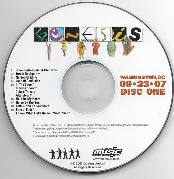 Album herunterladen Genesis - Live Washington DC 092307