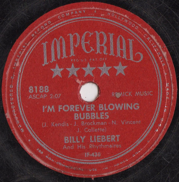 last ned album Billy Liebert - Ill See You In My Dreams Im Forever Blowing Bubbles