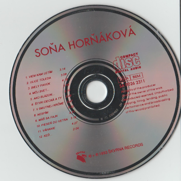 baixar álbum Soňa Horňáková - Soňa Horňáková