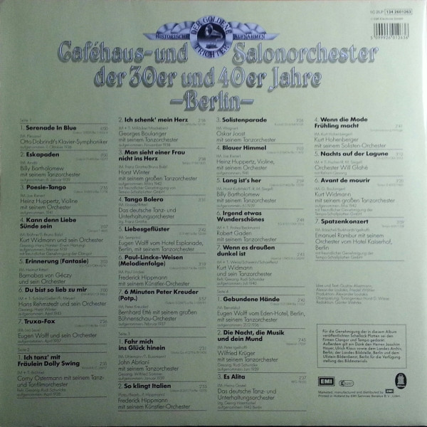 baixar álbum Various - Caféhaus Und Salonorchester Der 30er Und 40er Jahre Berlin
