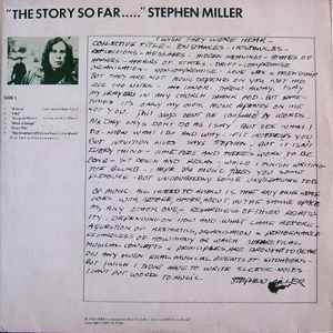 "The Story So Far..." "...Oh Really?" - Stephen Miller / Lol Coxhill