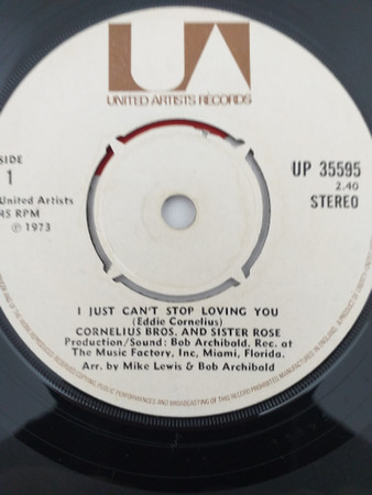 Cornelius Bros. And Sister Rose – I Just Can't Stop Loving You 