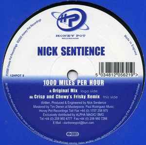 Nick Sentience - 1000 Miles Per Hour album cover