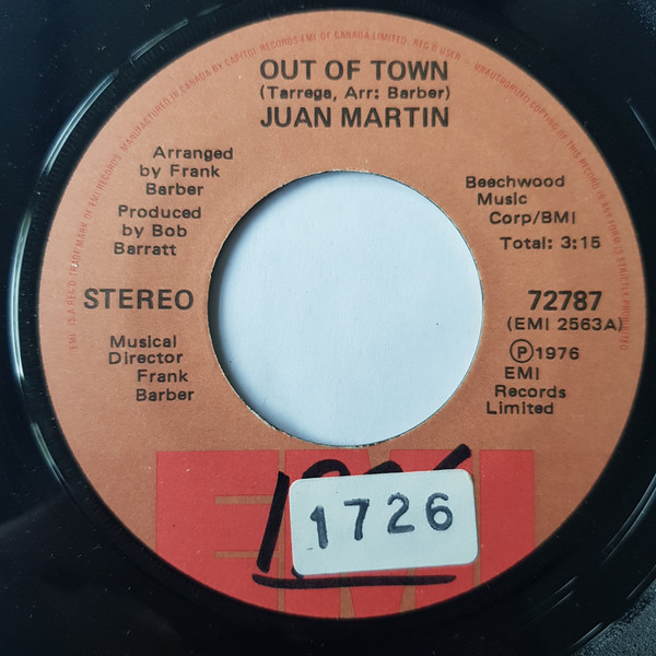 Album herunterladen Juan Martin - Out Of Town