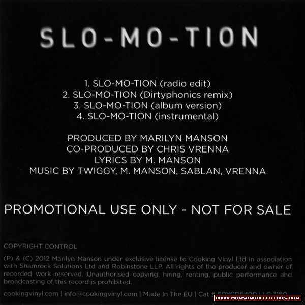 télécharger l'album Marilyn Manson - Slo Mo Tion