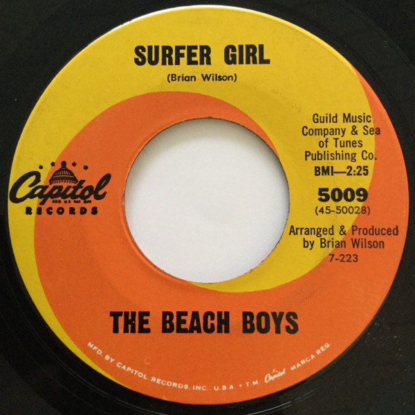 The Beach Boys – Surfer Girl / Little Deuce Coupe (1963, Scranton