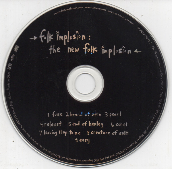 The Folk Implosion – The New Folk Implosion (2002, CD) - Discogs