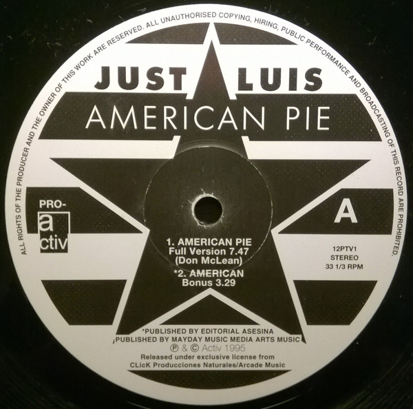 baixar álbum Just Luis - American Pie UK Remixes