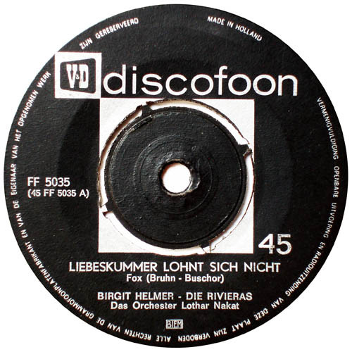 last ned album Birgit Helmer - Liebeskummer Lohnt Sich Nicht