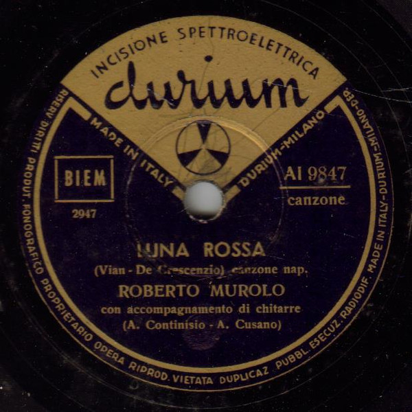 télécharger l'album Roberto Murolo - Luna Rossa Uocchie Nire