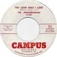 The Philadelphians - The Love That I Lost / Dear album cover
