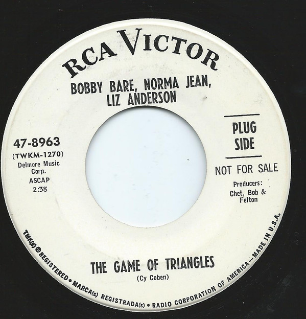 télécharger l'album Bobby Bare, Norma Jean , Liz Anderson - Bye Bye Love The Game Of Triangles