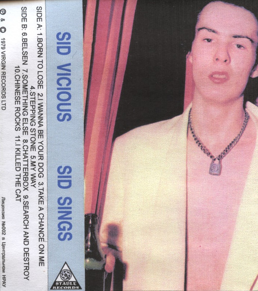 Sid Vicious – Sid Sings (Cassette) - Discogs