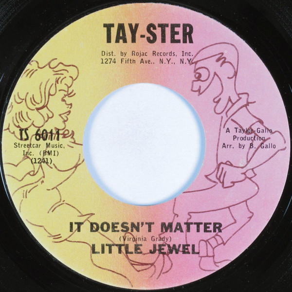 Little Jewel – It Doesn't Matter / I Want To (1967, Vinyl) - Discogs