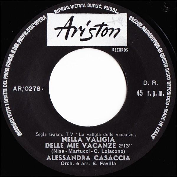 baixar álbum Alessandra Casaccia - Nella Valigia Delle Mie Vacanze