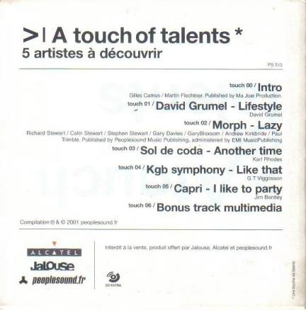 télécharger l'album Various - A Touch Of Talents 5 Artistes À Découvrir