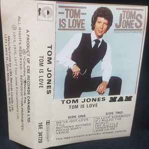 Tom Jones Tom Is Love 1977 Dolby B NR Cassette Discogs