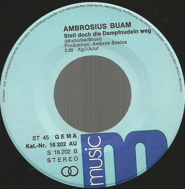 baixar álbum Ambrosius Buam - Ja Mei Des Is Koa Wunder Daß Der Aff Net Schwimmen Ko