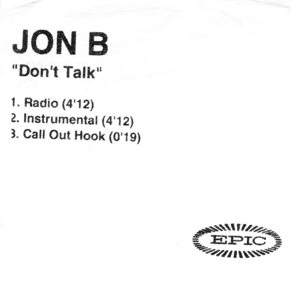 Jon B - Don't Talk | Releases | Discogs