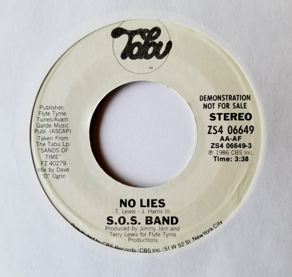 The S.O.S. Band – No Lies (Special Remix & Dub Version) (1987 