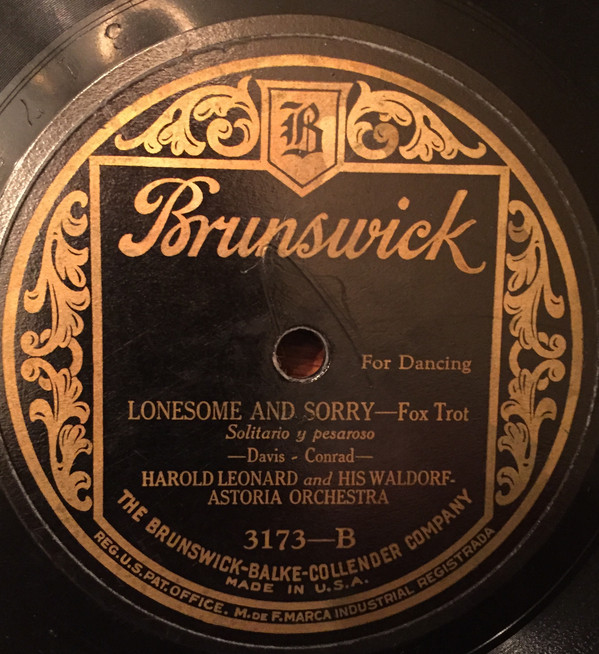 lataa albumi Harold Leonard And His WaldorfAstoria Orchestra - Im Flirting With You Lonesome And Sorry