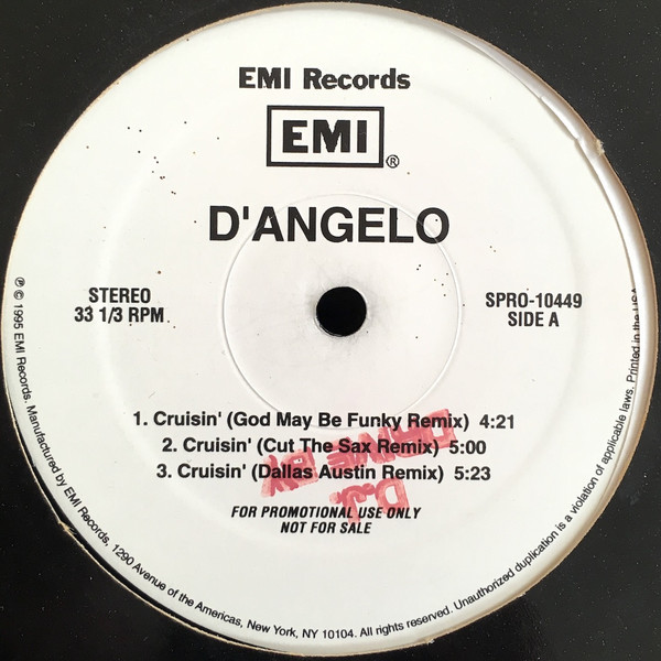 D'Angelo – Cruisin' / Brown Sugar (1996, Vinyl) - Discogs