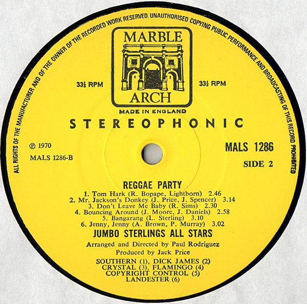 ladda ner album Jumbo Sterlings All Stars - Reggae Party