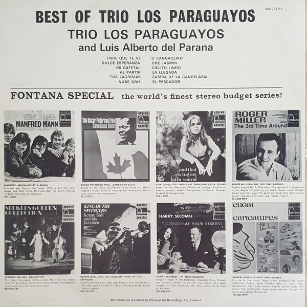 last ned album Trio Los Paraguayos And Luis Alberto Del Parana - The Best Of Los Paraguayos