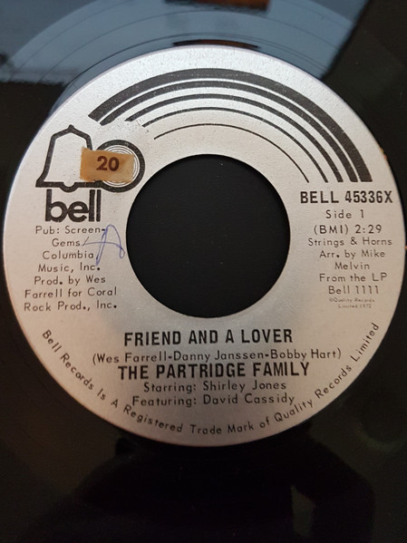 The Partridge Family – Friend And A Lover (1973, Vinyl) - Discogs