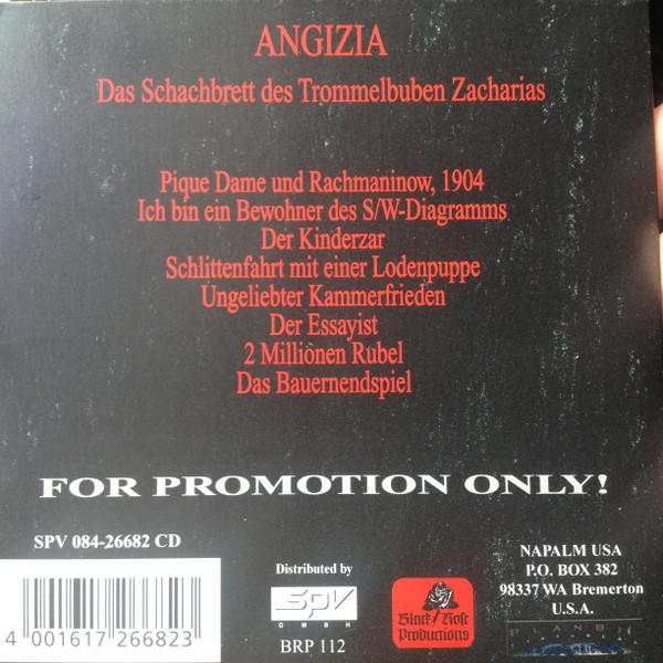 baixar álbum Angizia - Das Schachbrett Des Trommelbuben Zacharias