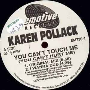 Karen Pollard - You Can't Touch Me (You Can't Hurt Me) album cover