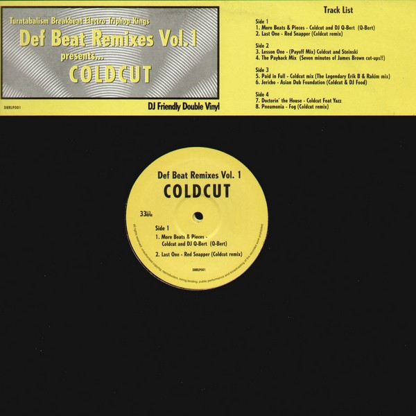 Coldcut – Def Beat Remixes Vol. 1 (2005, Vinyl) - Discogs