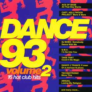 Dance 93 Volume 2 (1993, CD) - Discogs