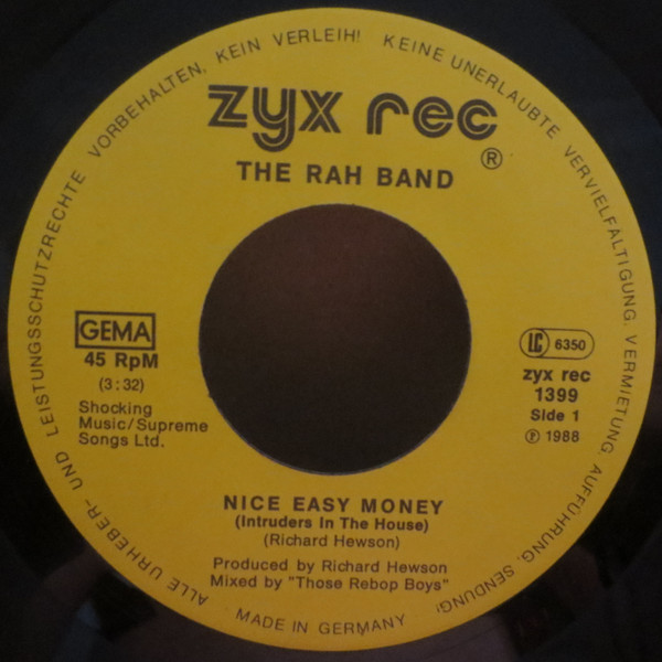 last ned album The Rah Band - Nice Easy Money Intruders In The House