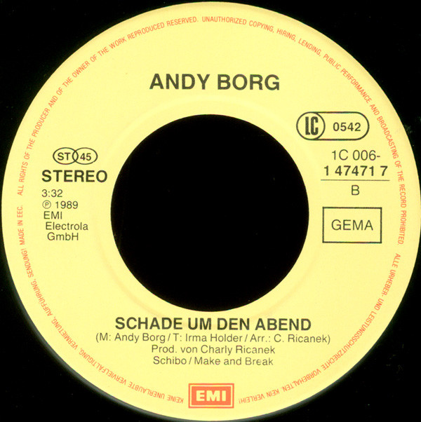 lataa albumi Andy Borg - Schenk Mir Nur Diese Nacht