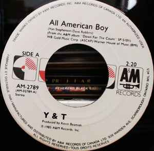 Y & T – All American Boy (1985, Vinyl) - Discogs