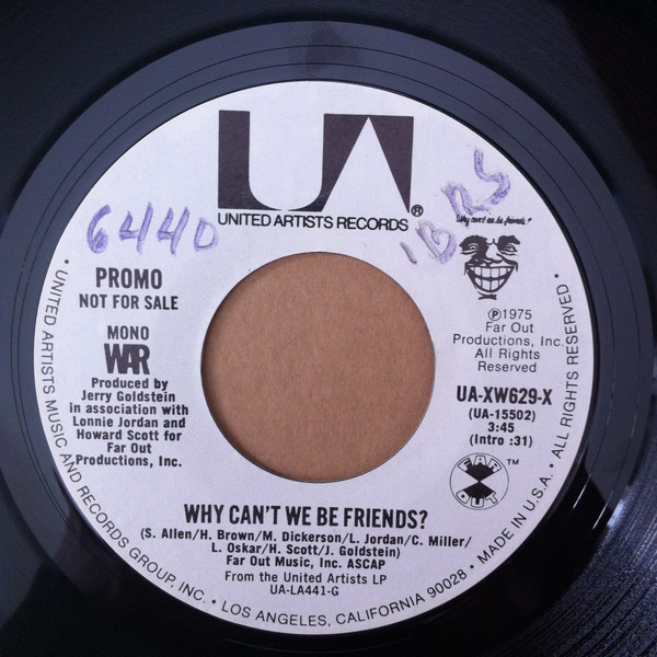 War – Why Can't We Be Friends? (1975, Vinyl) - Discogs