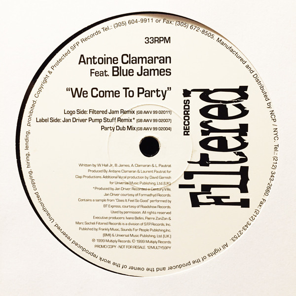 descargar álbum Antoine Clamaran - We Come To Party