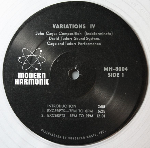Album herunterladen John Cage With David Tudor - Variations IV