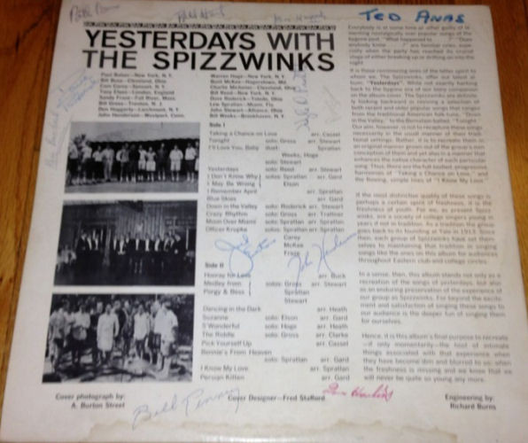 télécharger l'album Spizzwinks - Yesterdays With The Spizzwinks