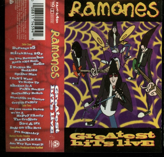 Ramones – Greatest Hits Live (1996, Cassette) - Discogs